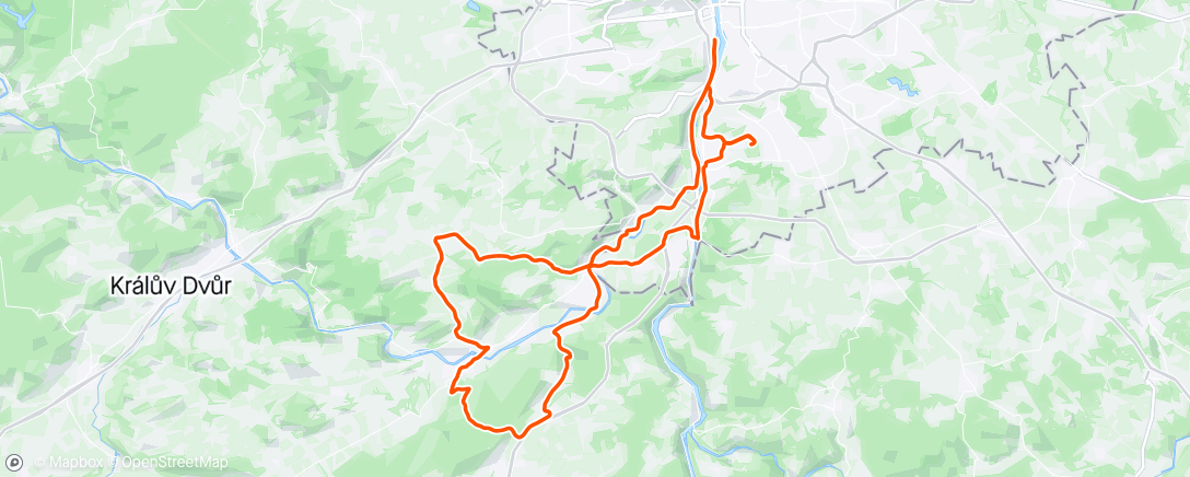 Map of the activity, Vyjížďka s Jirkou Ješkem - M1 PROJEKT