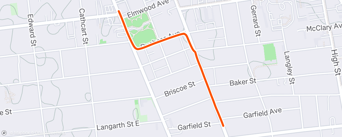 Map of the activity, Walk to the dentist