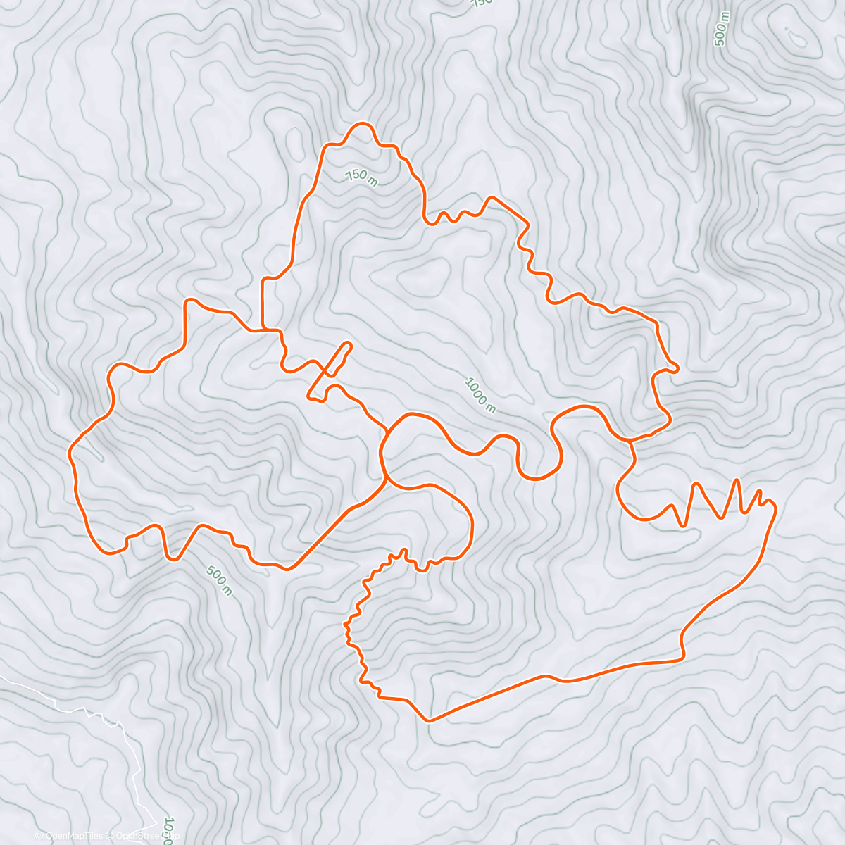 Map of the activity, Gentil 8