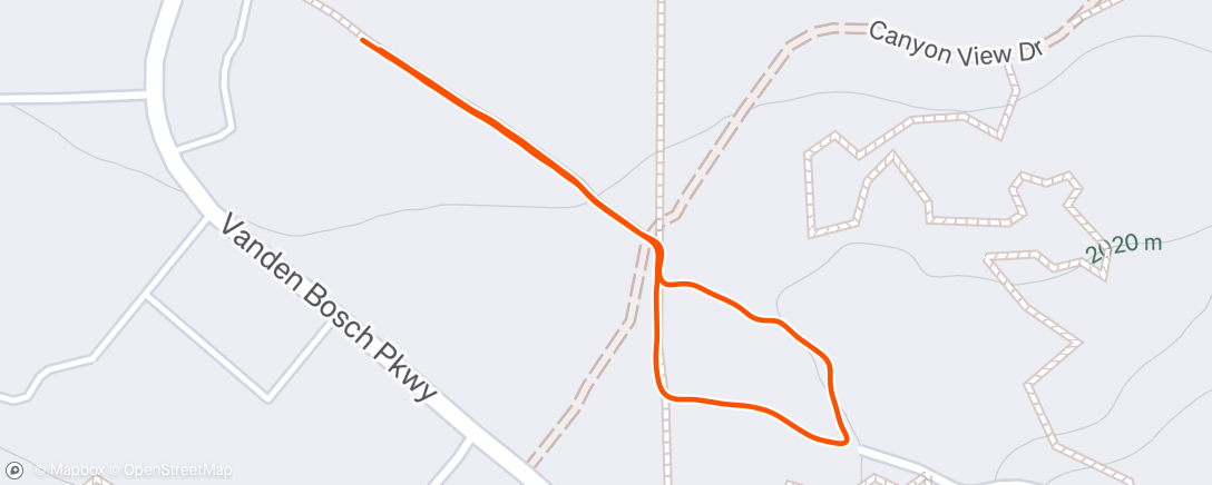 Map of the activity, Lunch Run