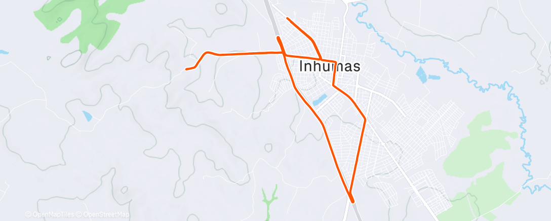 Map of the activity, Afternoon Ride