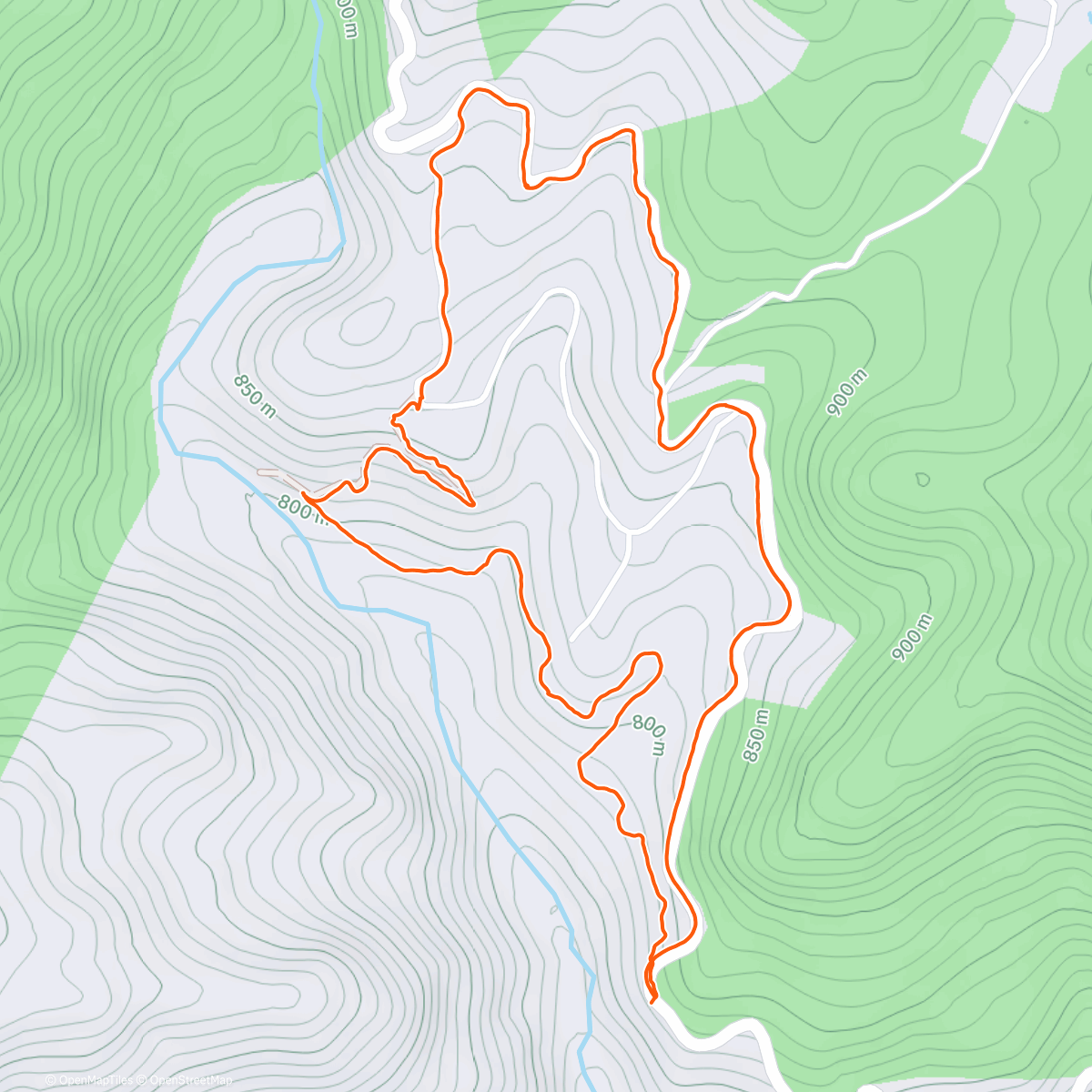 Map of the activity, 12° Treino Noturno do PNI