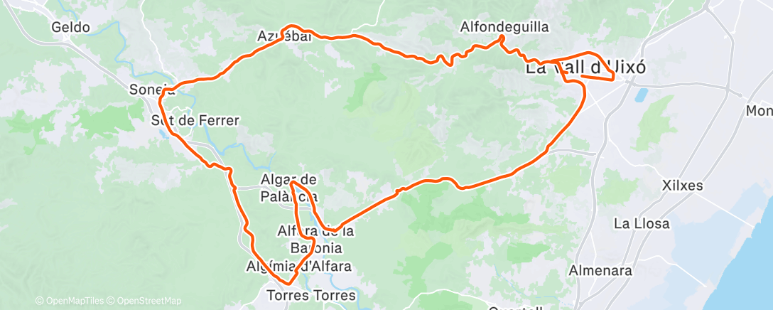 Карта физической активности (Morning Ride)