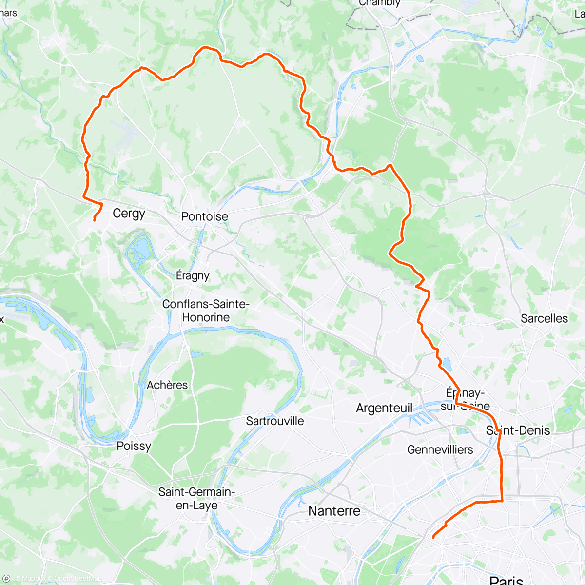 Map of the activity, 🚴🏼‍♂️🌳