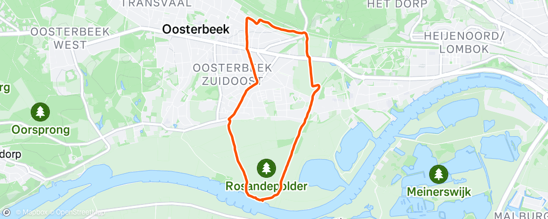 Map of the activity, Afternoon Hike