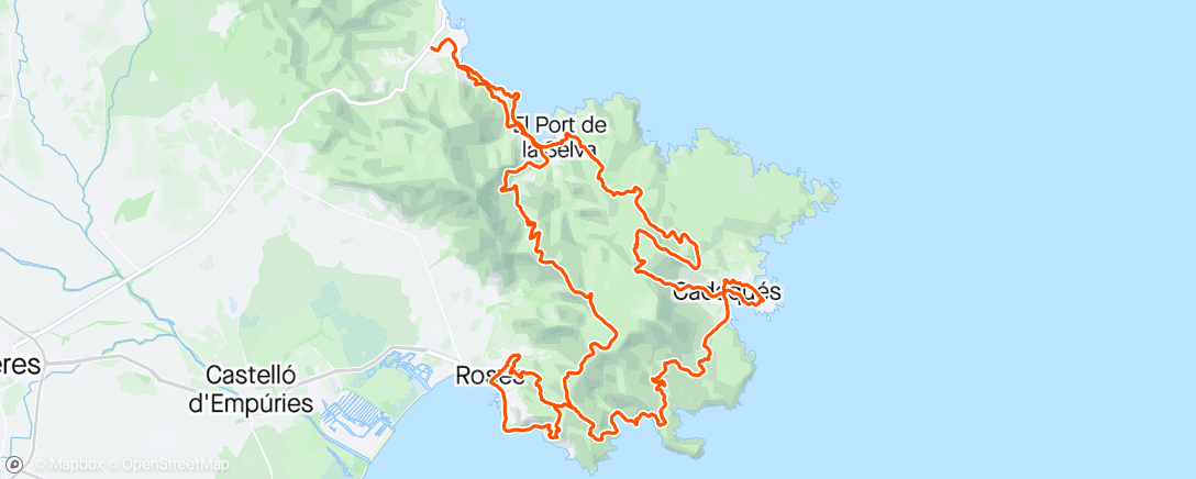 Map of the activity, Cap de creus