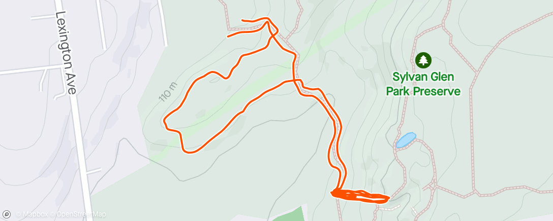 Карта физической активности (Morning Trail Run - Hill Repeats)