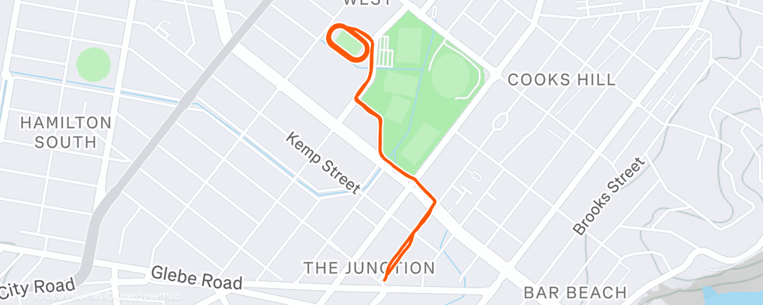 Карта физической активности (Tuesday track 🪷 4 x 1600)