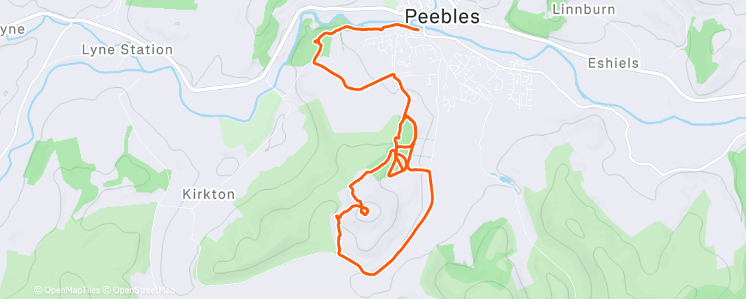 Map of the activity, Morning Ride