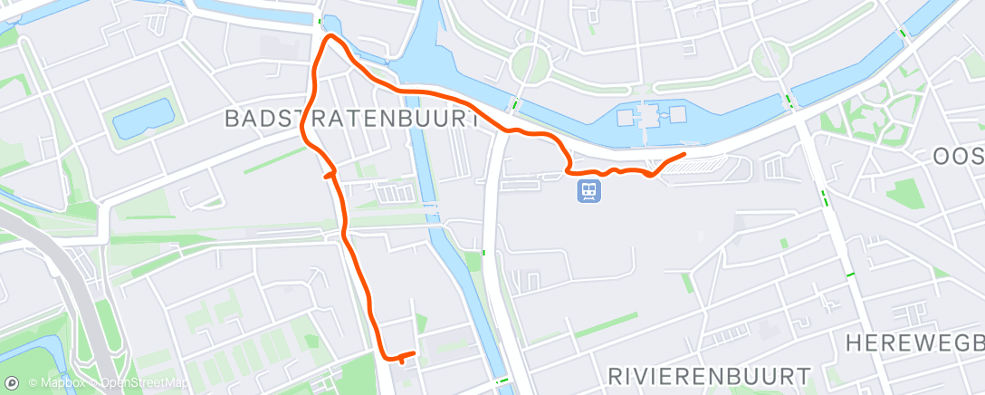 Map of the activity, Lunch Walk