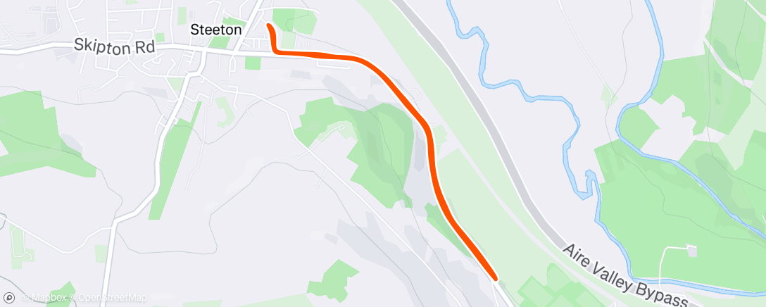 Map of the activity, Lunch Run