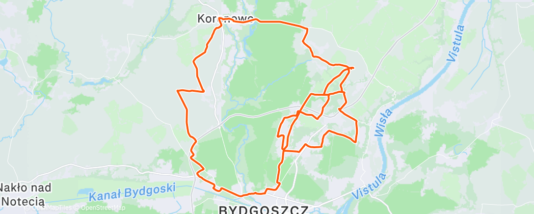 Map of the activity, Morning Ride