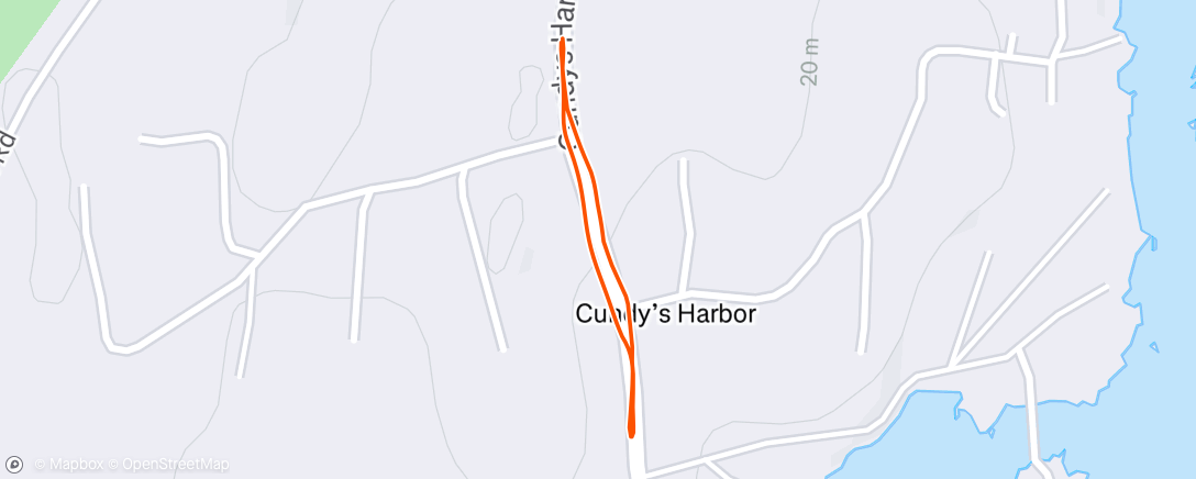 Map of the activity, Morning Run