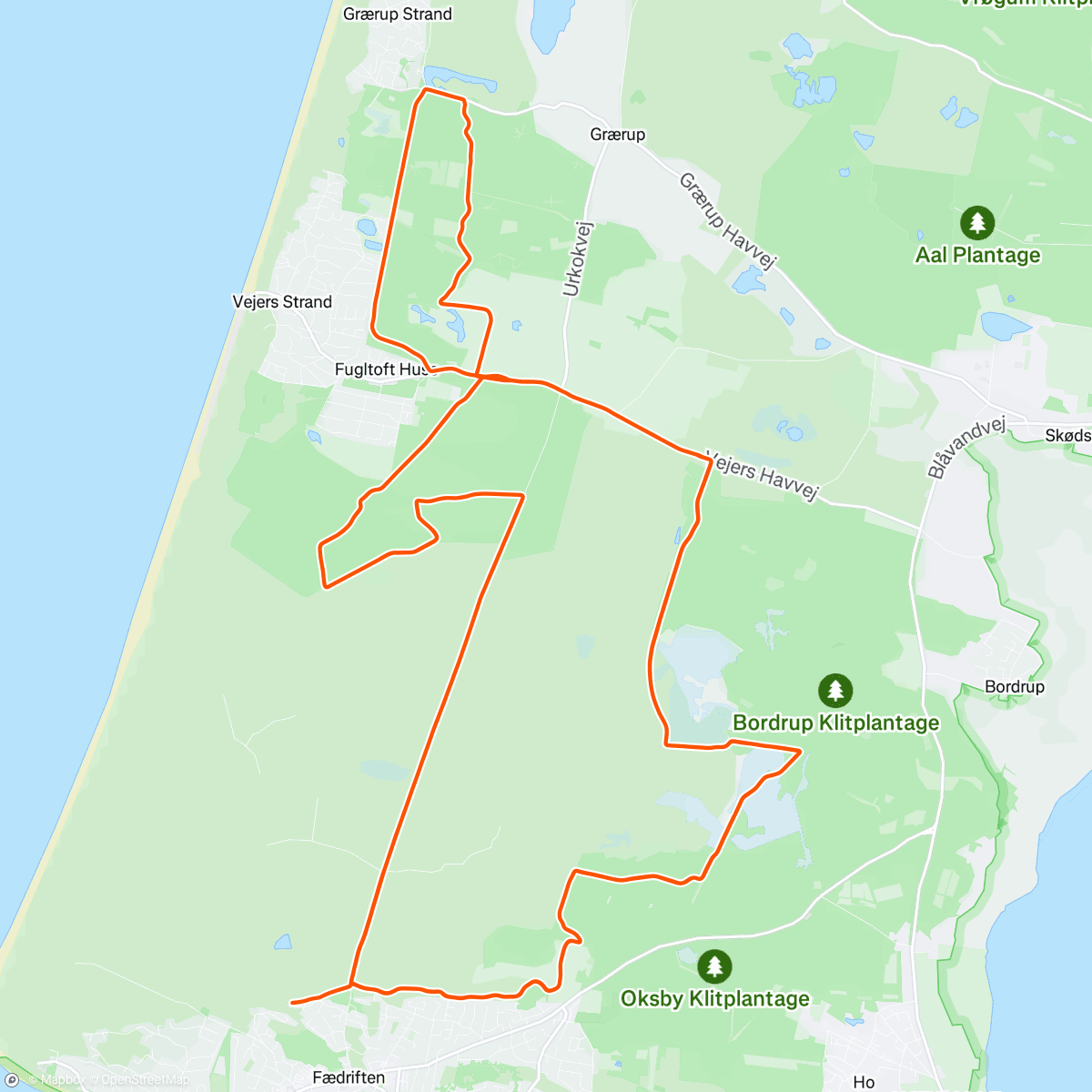 Map of the activity, Morning Ride
