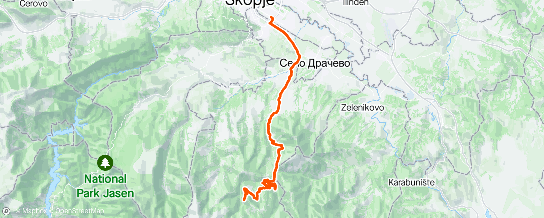 Map of the activity, Karagjica 🇲🇰