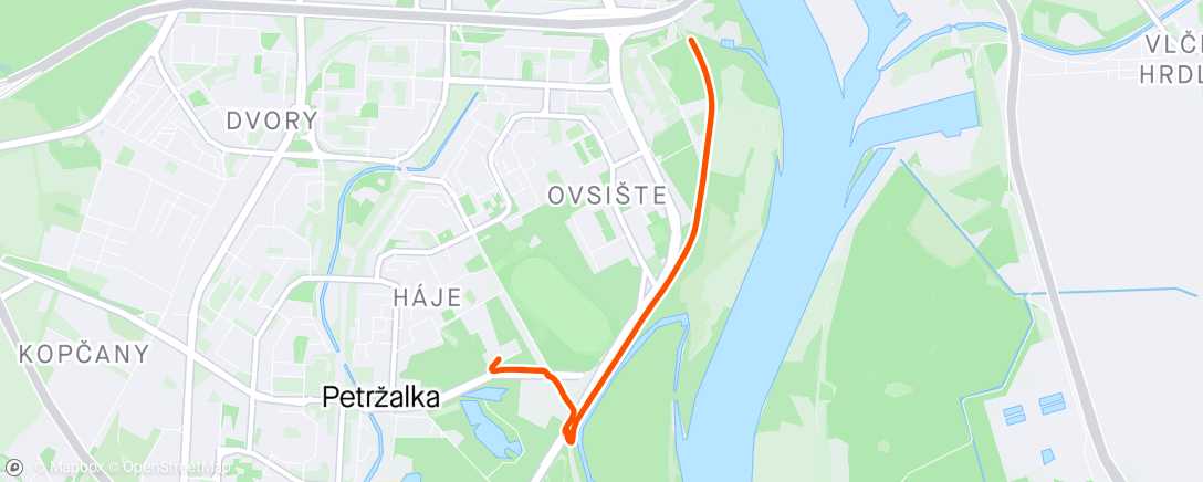 Map of the activity, Morning Z1 Run 🥶☀️