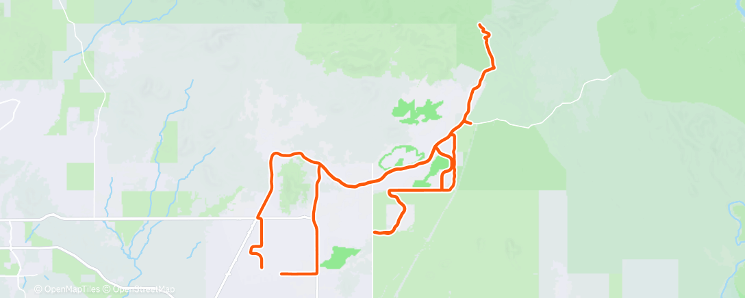 Map of the activity, Cycling