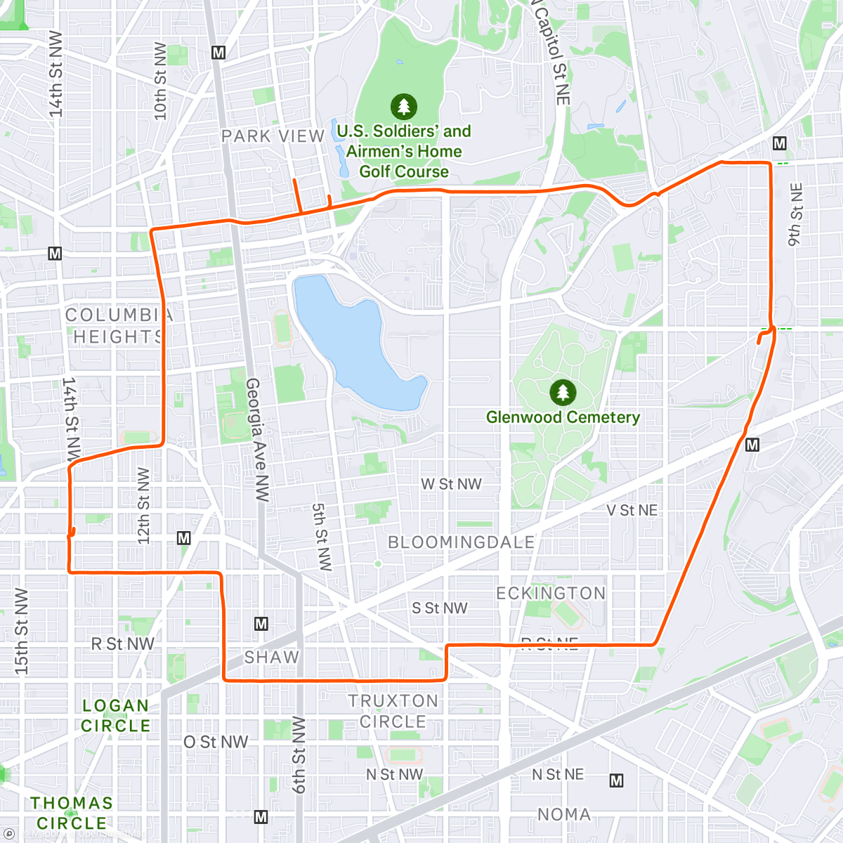 Map of the activity, trans pride market & extended play dc