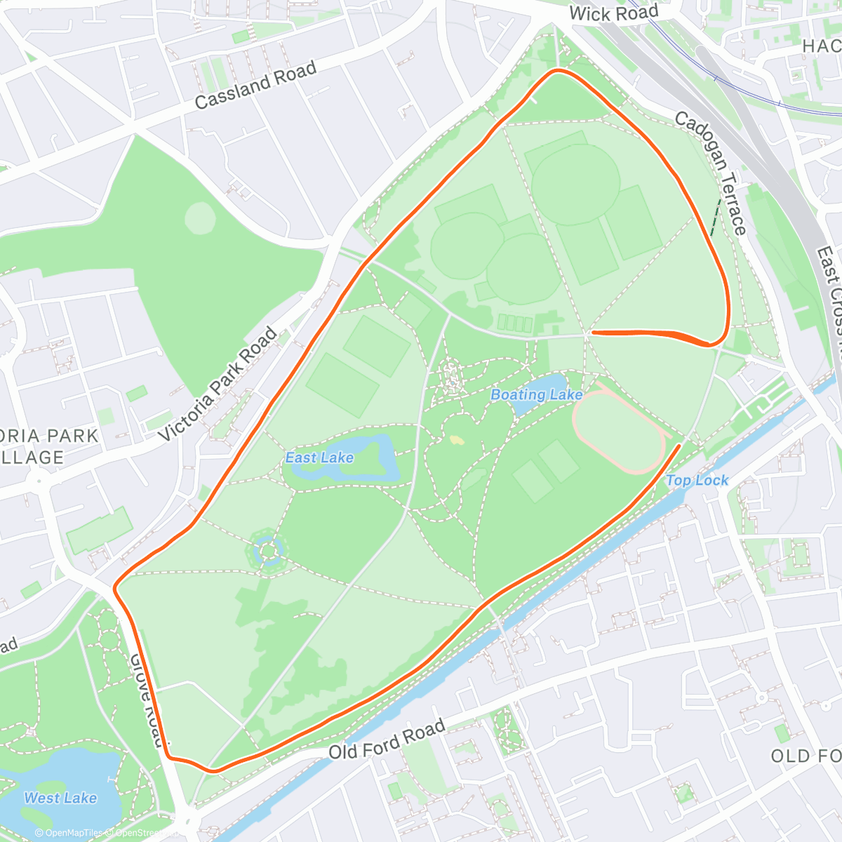 Map of the activity, Cooldown