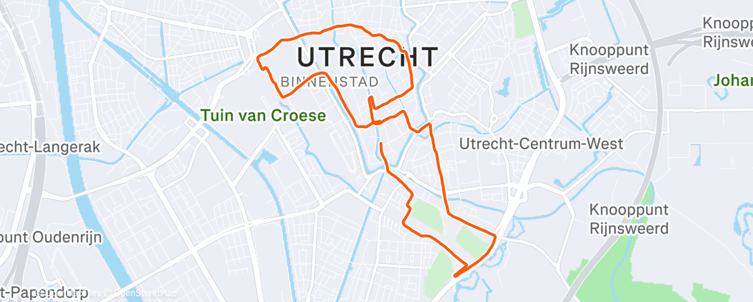 Карта физической активности (Rondje station met Caio)