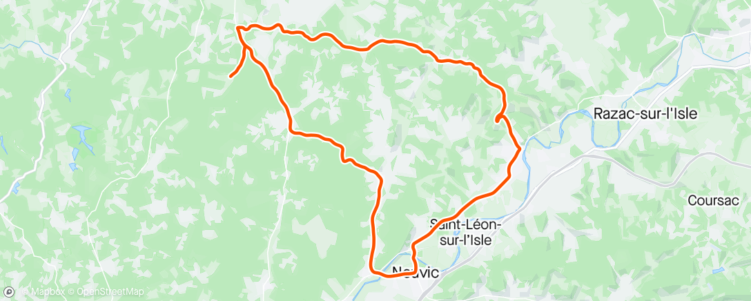 Map of the activity, Neuvic