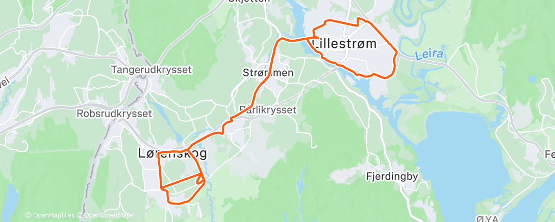 Map of the activity, Morning Run