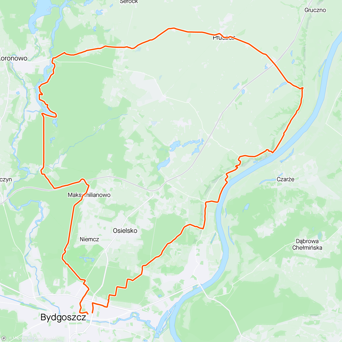 Map of the activity, Gravelowanie