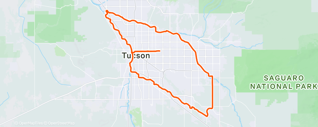 Mapa de la actividad, Afternoon Ride