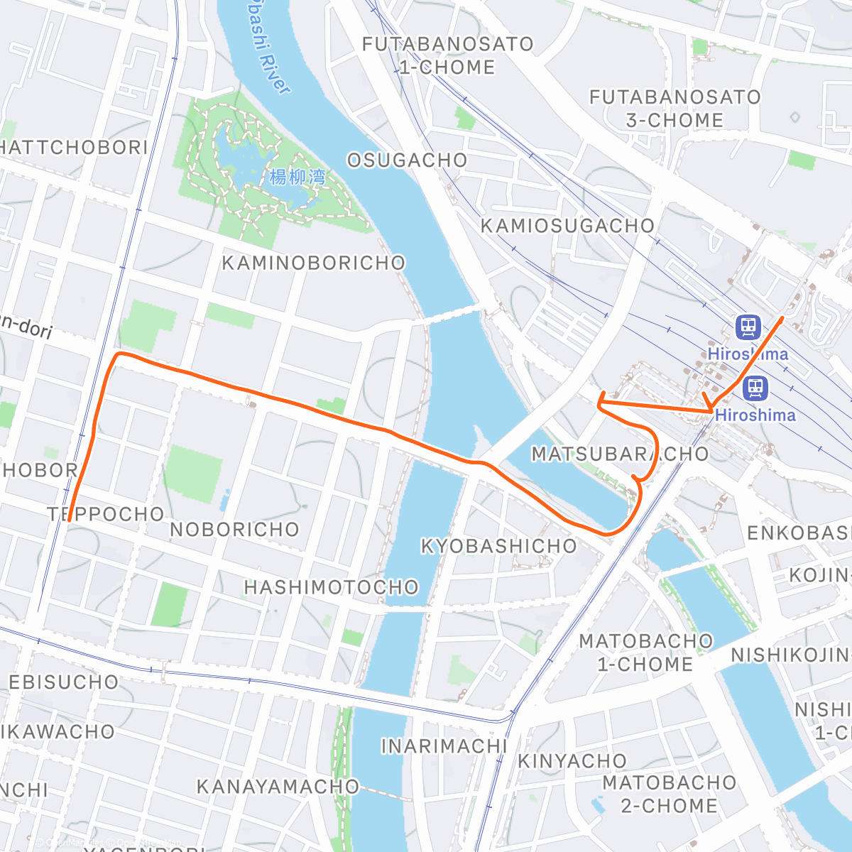 Карта физической активности (Arriving in Hiroshima)