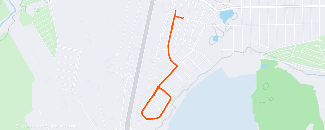 Map of the activity, Вечерний забег