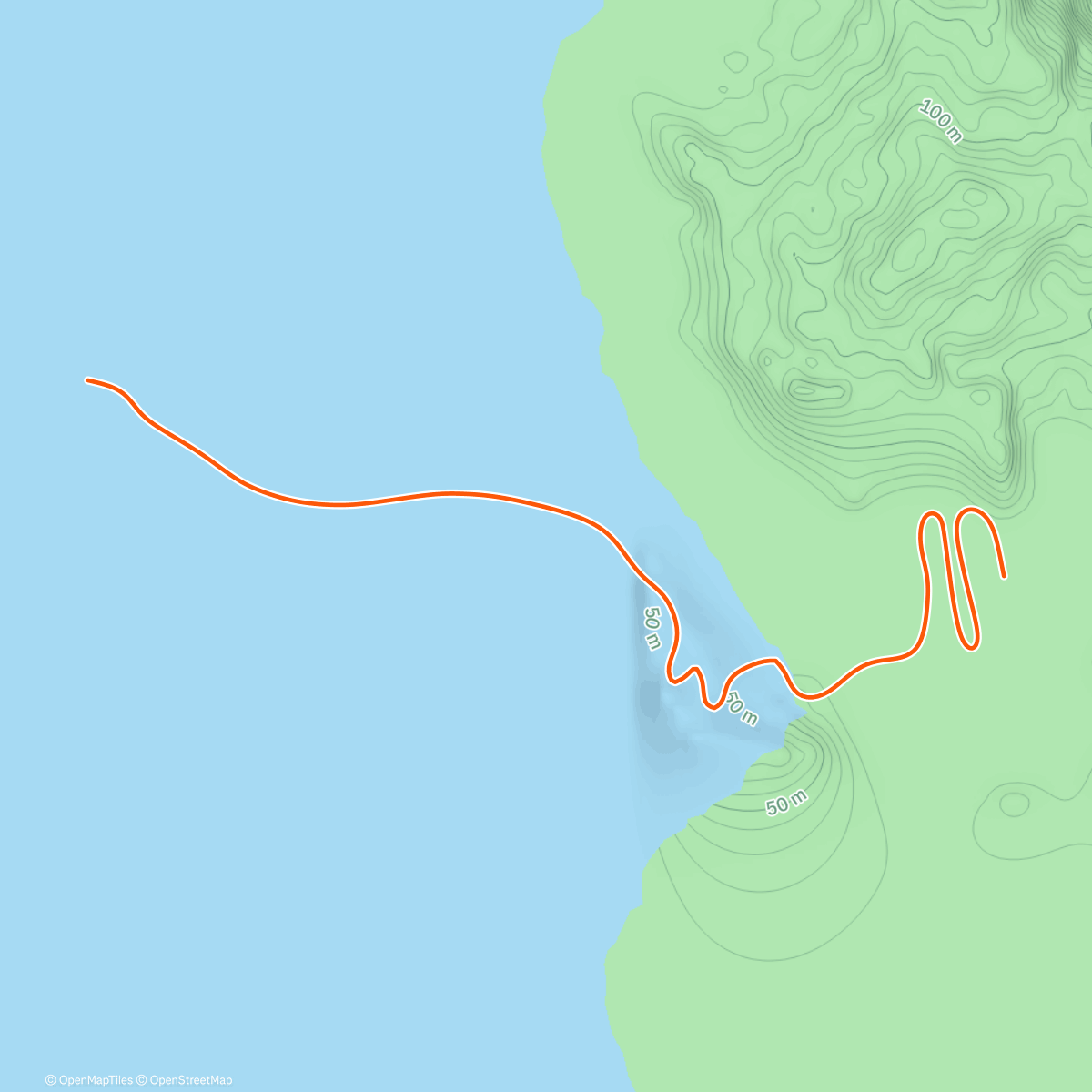 Map of the activity, Zwift - The Big Ring in Watopia