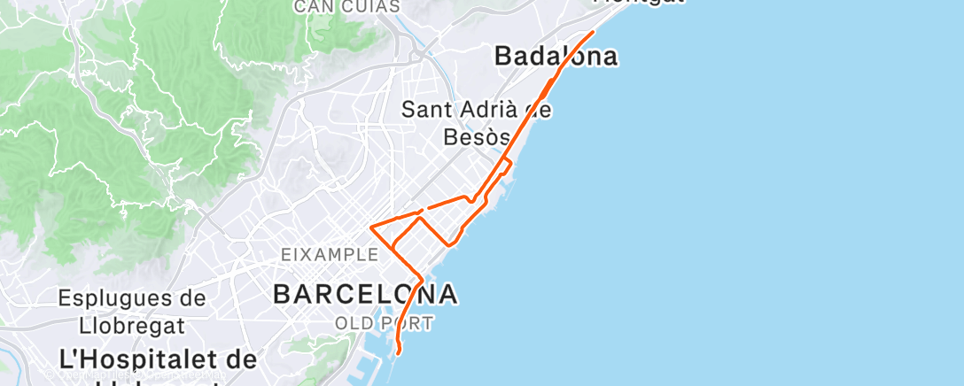 Map of the activity, Church of the long run ⛪️🏃🏻‍♂️