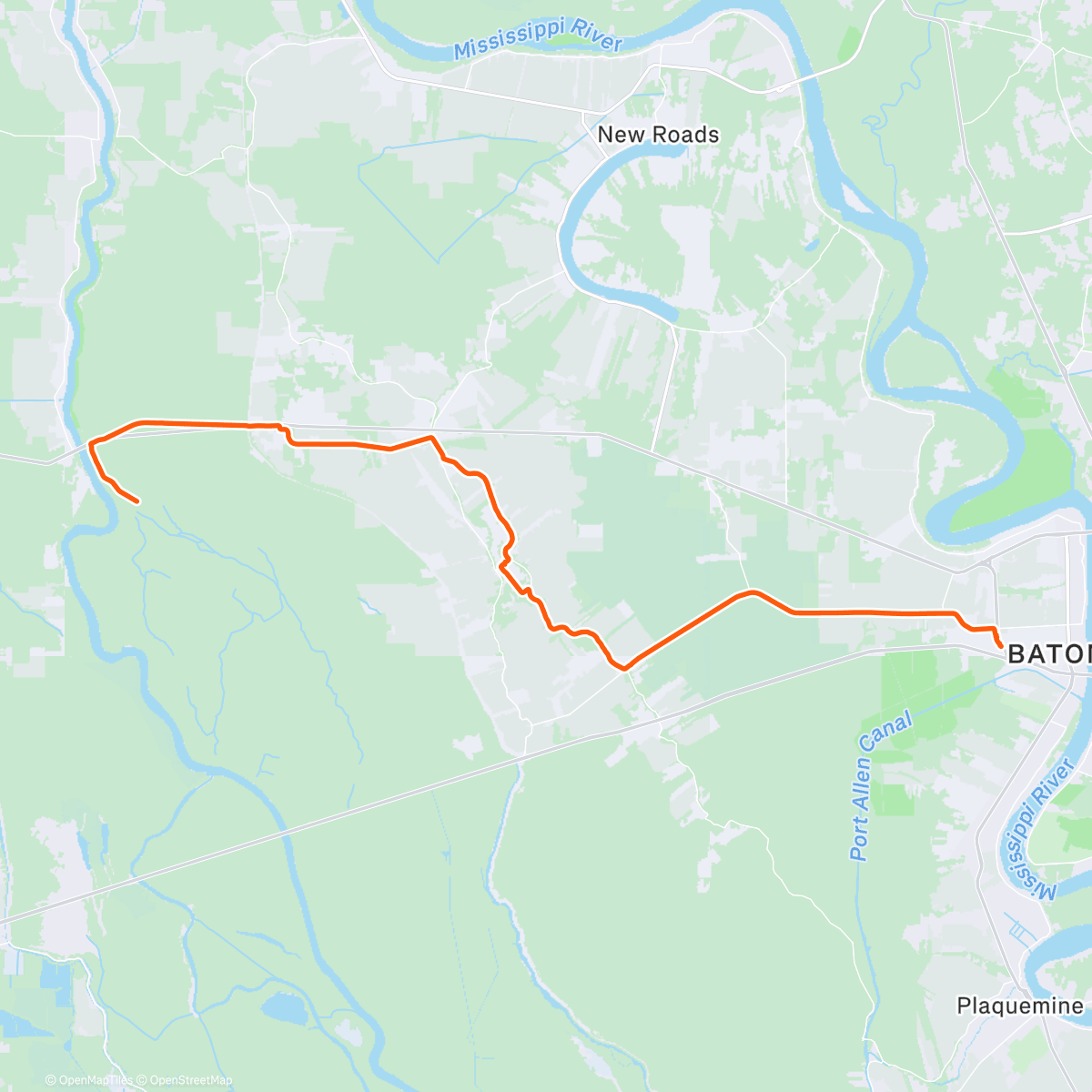 Map of the activity, Cargo West day 17