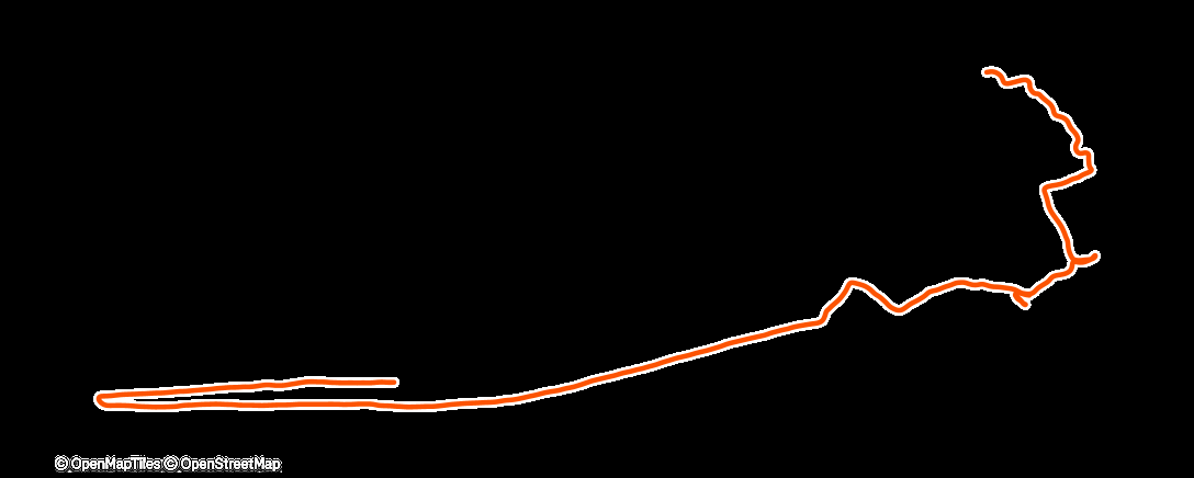 Map of the activity, Course à pied matinale