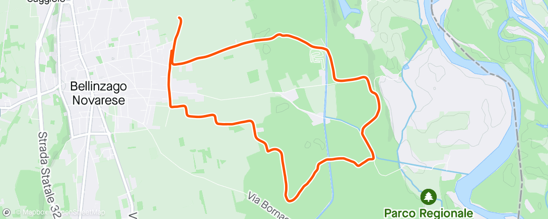 Mapa da atividade, Corsa dell'ora di pranzo