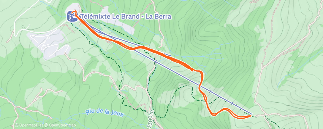 Map of the activity, Ski de randonnée dans l'après-midi
