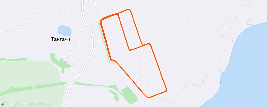 Map of the activity, Morning Run