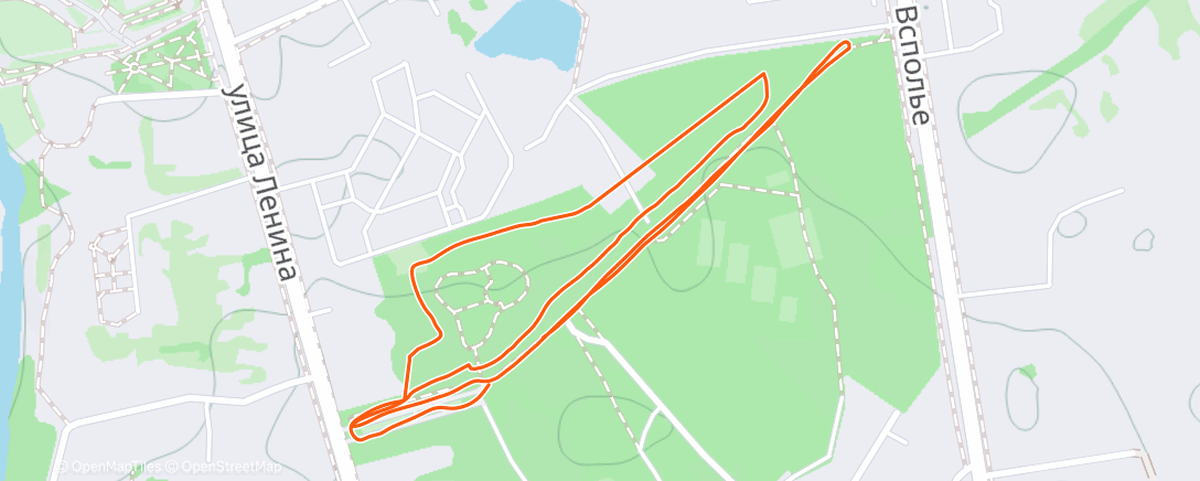 Map of the activity, Горный велозаезд (утро)