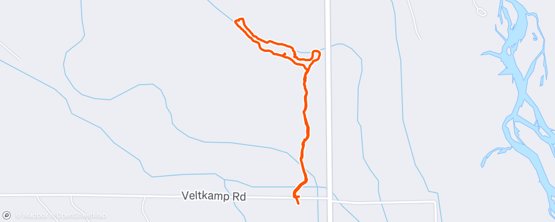 Map of the activity, Afternoon Walk