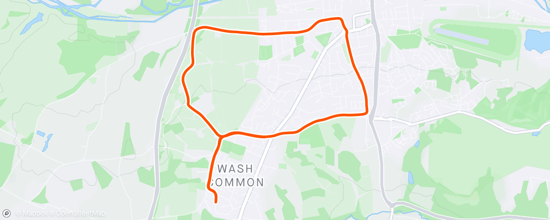 Carte de l'activité Saturday morning run with Liz, before we headout to party later. 🥳🥂🍾🥂🍾🥂🥳