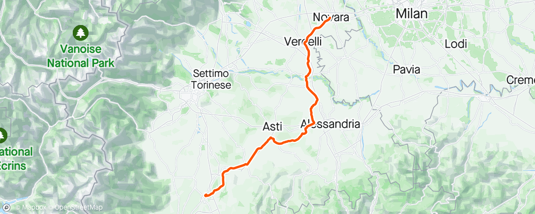 Map of the activity, Giro Stage 3