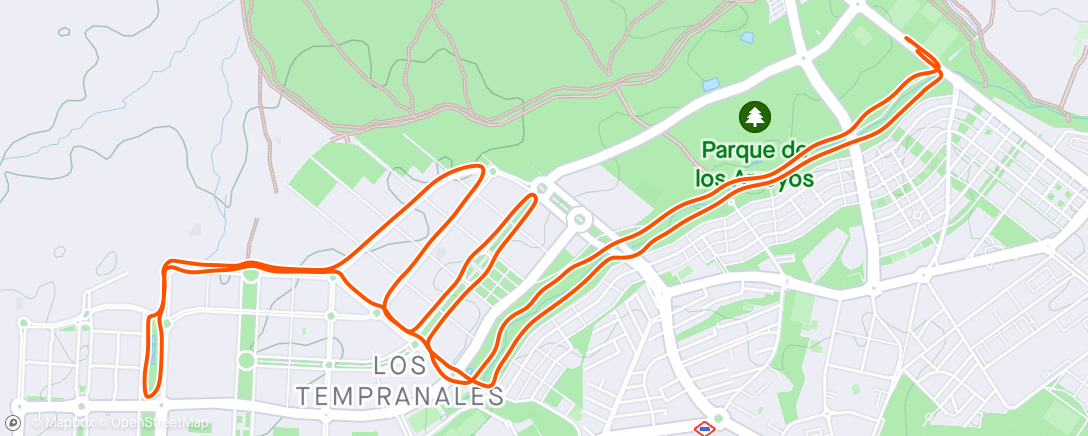 Map of the activity, 10k