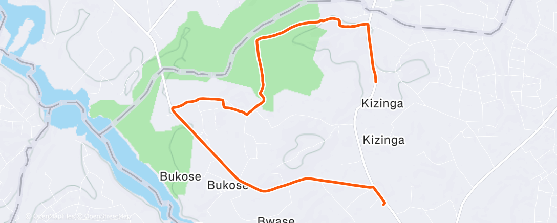 Map of the activity, Утренний забег