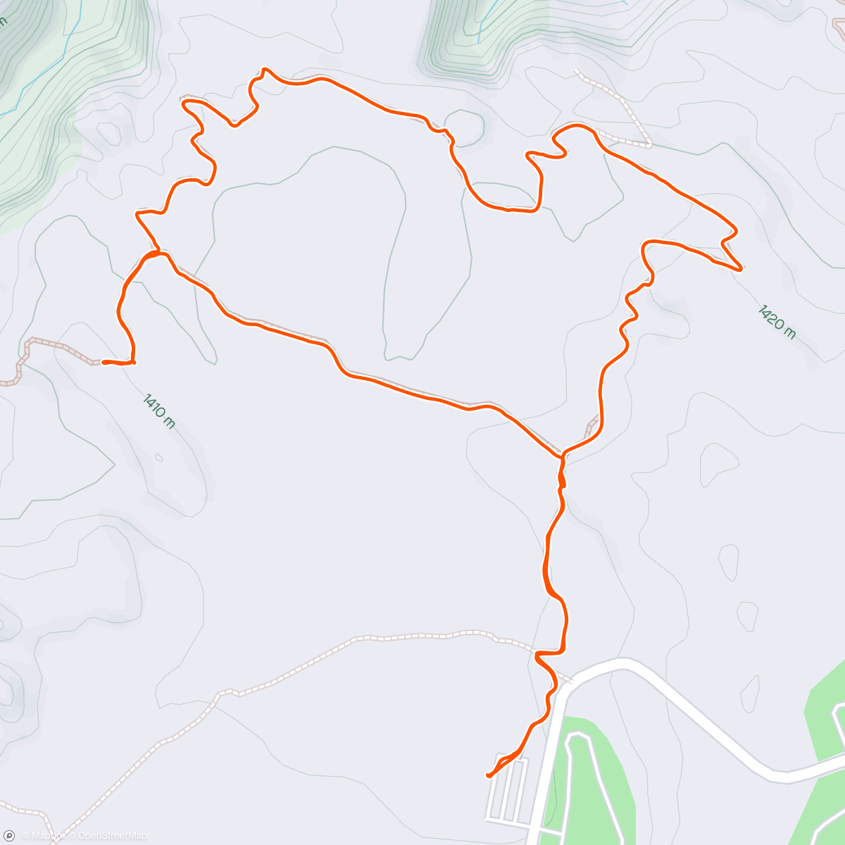 Map of the activity, Slick Rocks -Moab