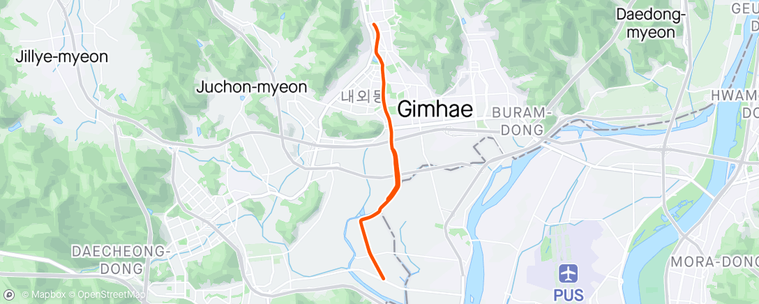 Map of the activity, 마실 라이딩
