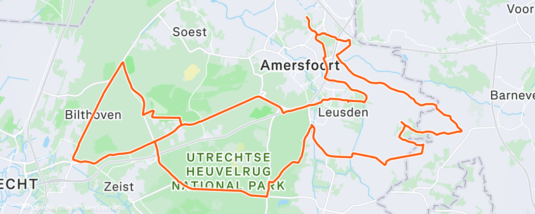 Map of the activity, Korte broeken weer