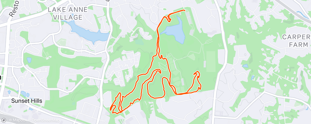 Map of the activity, Rails to River Race Day - P1