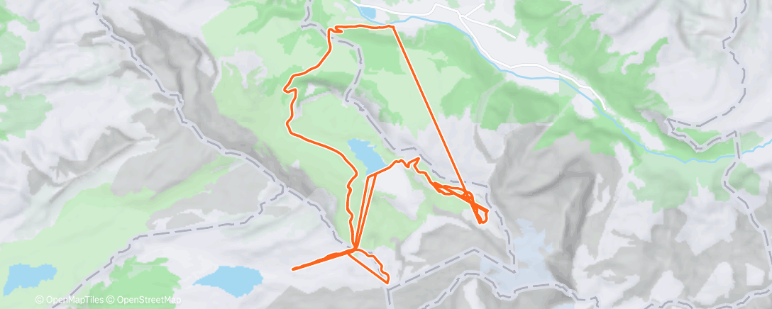 Карта физической активности (Lunch Alpine Ski)