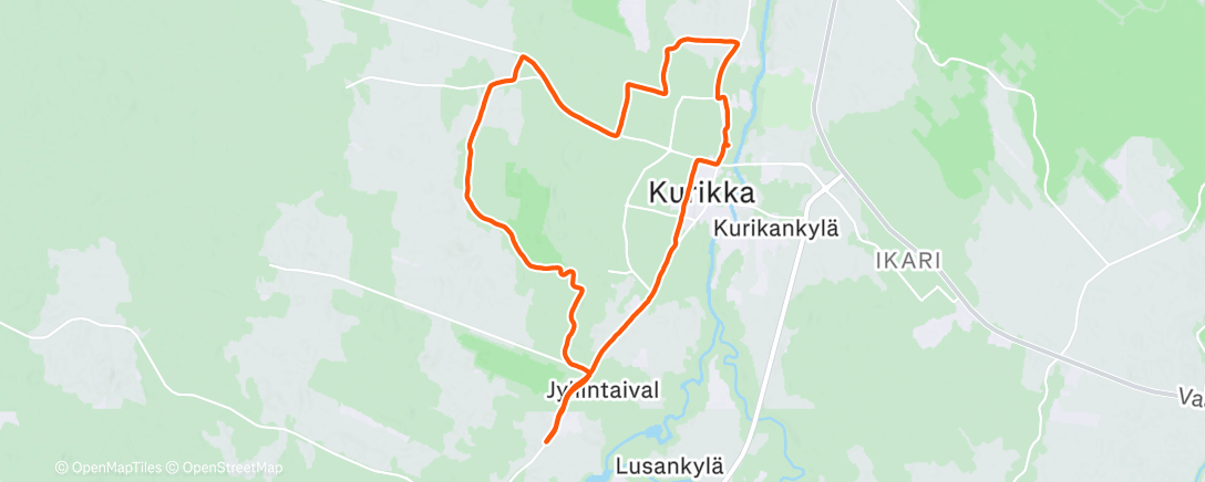 Карта физической активности (🚲511/25 Jyllintaival-Honkirämäkkä-Paavola 😊🌙🌬️)