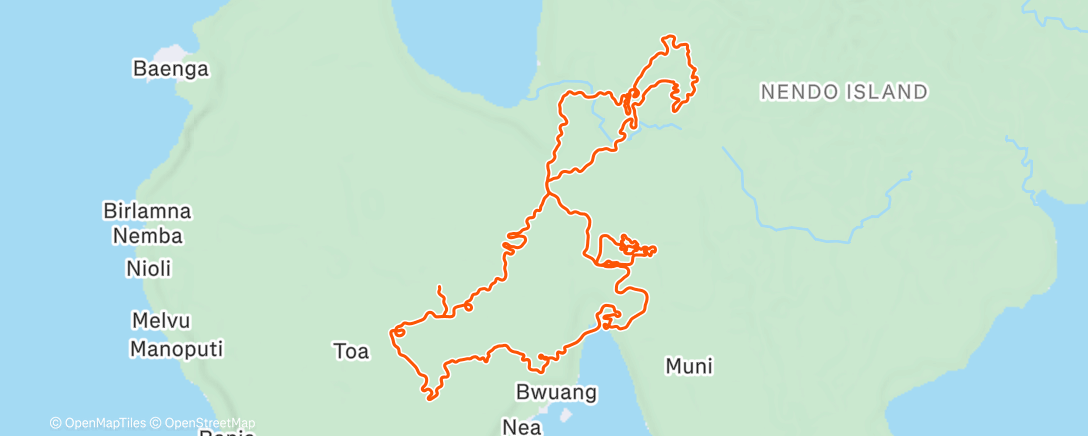 Map of the activity, Zwift - Group Ride: Long - Stage 1 - Tour de Zwift on Shisa Shakedown in Makuri Islands